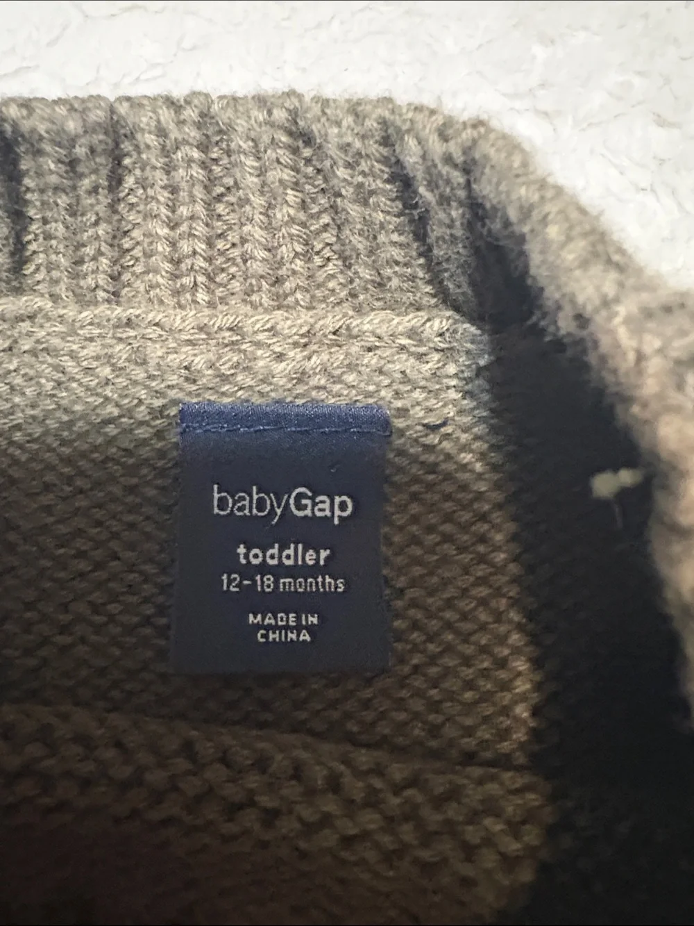 Baby gap airplane military style khaki green sweater boys 12-18 months